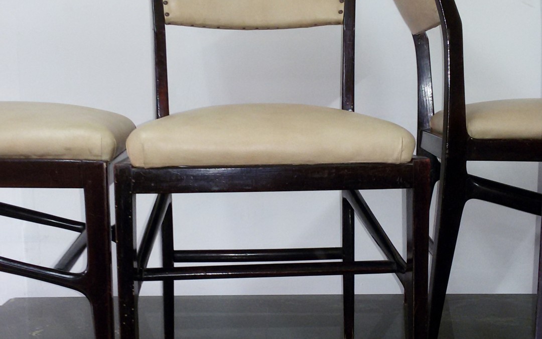 set di 4 sedie Cassina anni 50 60 design italiano,Gio Ponti chairs, modernariato