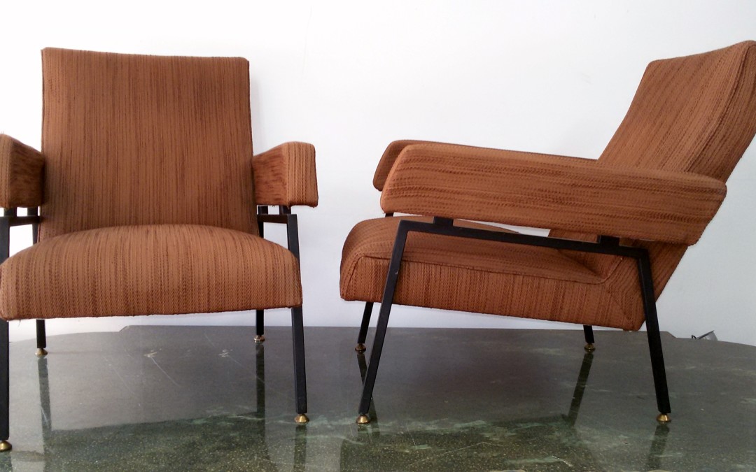 coppia poltrone design italiano anni 70" armchairs