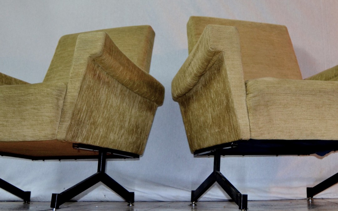 Coppia Poltrone armchairs style zanuso,anni 60 design italiano vintage