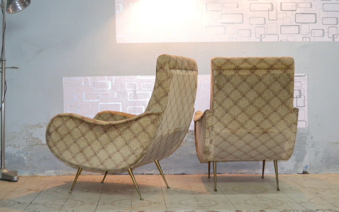 poltrone armchairs design stile Marco Zanuso mid century anni 60