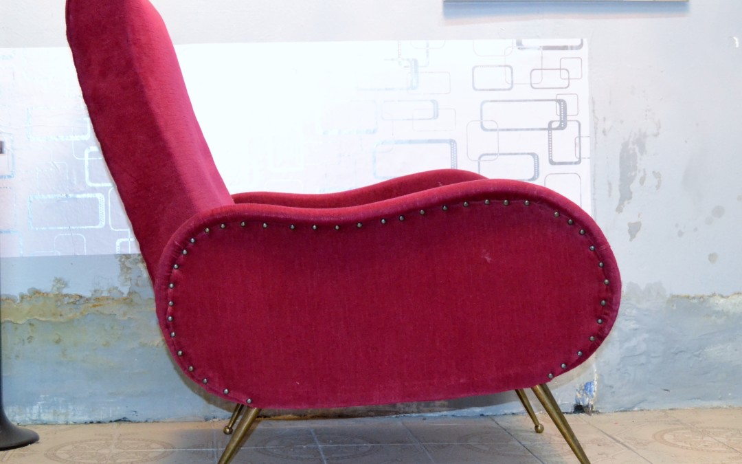 Poltrona armchair design stile lady Marco Zanuso mid century anni 50