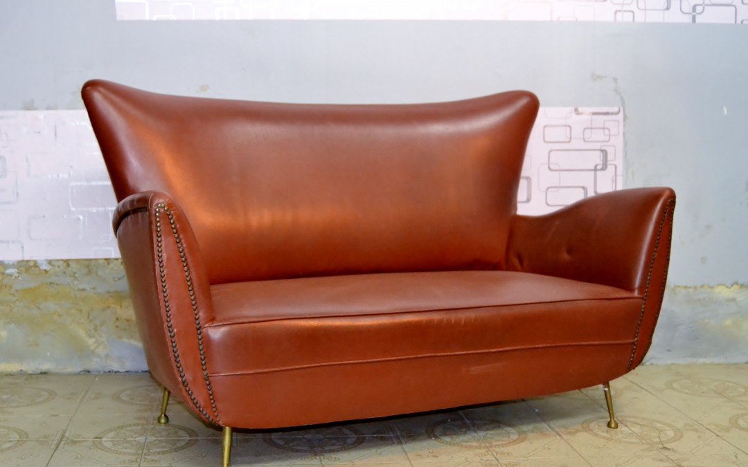 Ico Parisi Design,divano,sofà skai Prod. Ariberto colombo '50